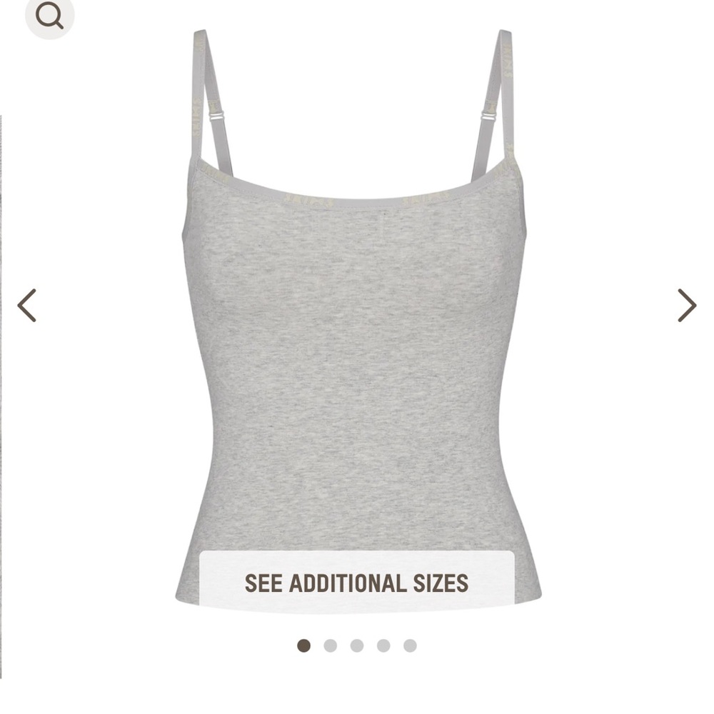 SKIMS Cotton Logo Tank